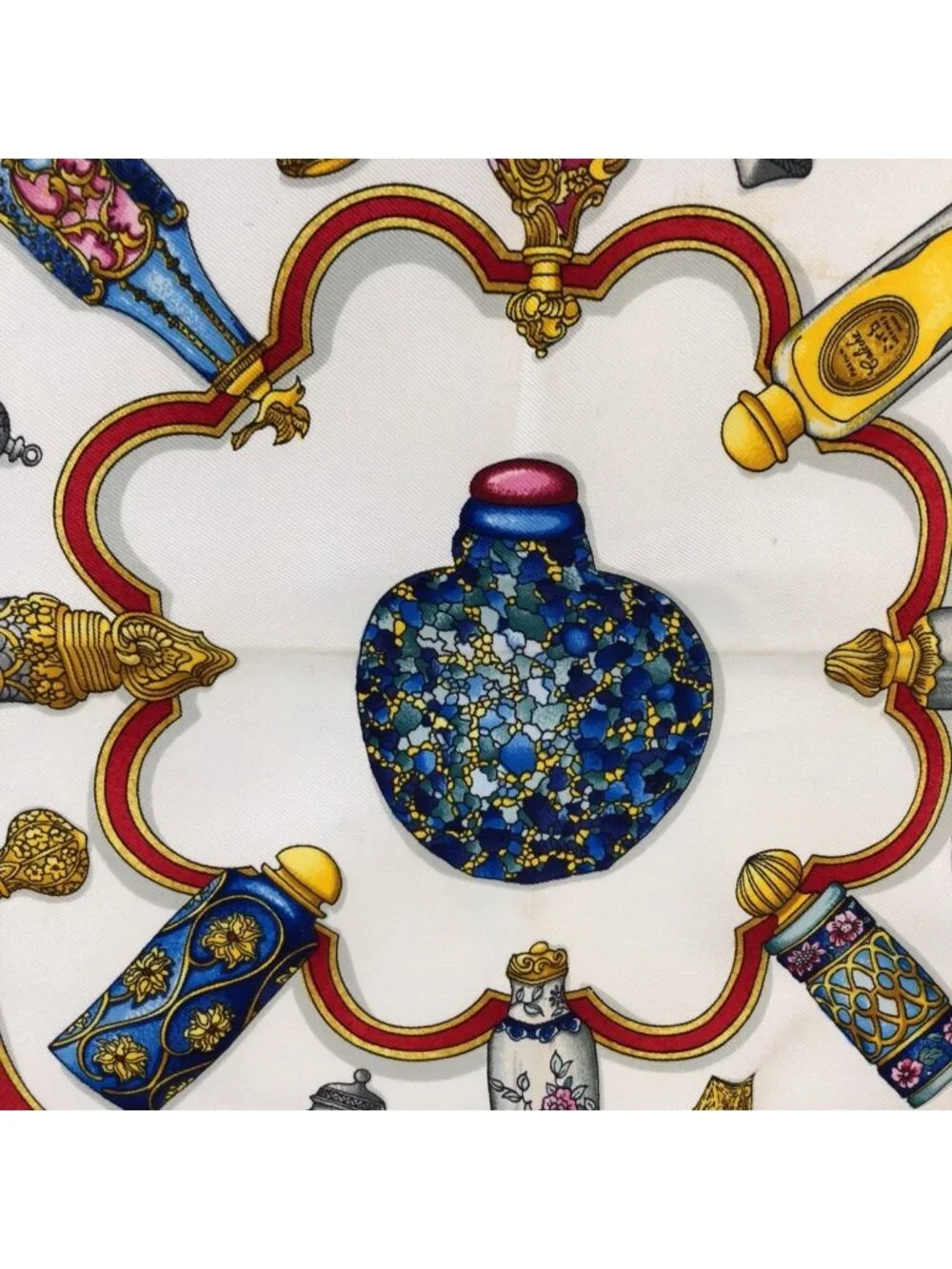 Hermes Carre 90 Pourvu Qu'on Ait L'ivresse Blue Silk Scarf - Picture 5 of 7